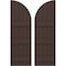 Ekena Millwork Americraft 5-Board (3 Batten) Wood Joined Board-n-Batten Shutters w/ Arch Top, ARW401BQ518X80TBH, PR ARW401BQ518X80TBH - alternate 1